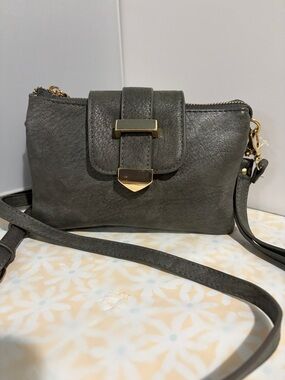 Sleek Dark Gray Dara Convertible Crossbody Bag by Miztique